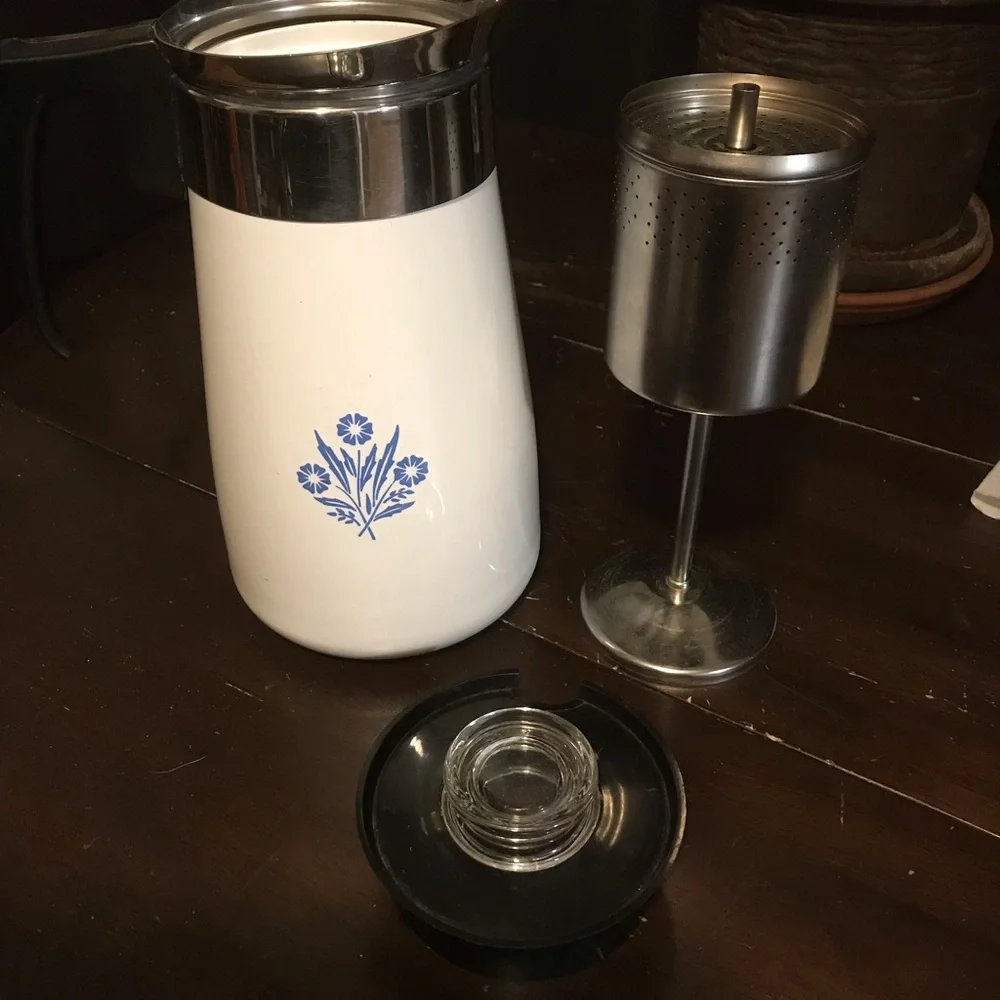 Corningware Stovetop Percolator Coffee Maker Complete - Picture 7 of 9